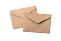 Two brown envelope Royalty Free Stock Photo