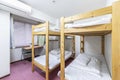 Two Bunk bed and mattress in guest house Royalty Free Stock Photo