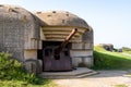 WWII German coastal artillery battery in Longues-sur-Mer, Normandy Royalty Free Stock Photo
