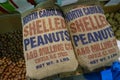 Two Burlap Bags of North Carolina Shelled Peanuts