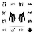 two business frontlines icon. conflict icons universal set for web and mobile Royalty Free Stock Photo
