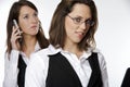 Two business girls Royalty Free Stock Photo