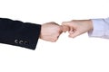 Two business hands in rivalry Royalty Free Stock Photo