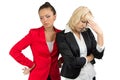 Two business lady making a dicision Royalty Free Stock Photo