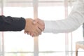 Two business men shaking hands Royalty Free Stock Photo
