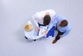 Two business men shaking hands Royalty Free Stock Photo