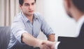 Two business men shaking hands Royalty Free Stock Photo