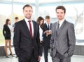 Two business men working together Royalty Free Stock Photo