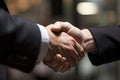 Two business people shaking hands Royalty Free Stock Photo