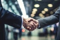 Two business people shaking hands Royalty Free Stock Photo