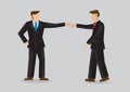 Two businessman fist bumping. Concept of teamwork, partnership or communication.