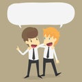 Two businessman talking. Meeting of friends or colleagues Royalty Free Stock Photo