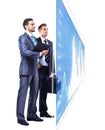 Two businessmen looking Royalty Free Stock Photo