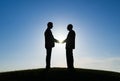 Two Businessmen Shaking Hands Royalty Free Stock Photo