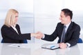 Two businesspeople shaking hand Royalty Free Stock Photo