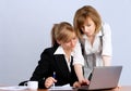 Two businesswoman working together Royalty Free Stock Photo
