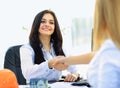 Two businesswomen shaking hands Royalty Free Stock Photo