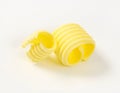 Two butter curls Royalty Free Stock Photo