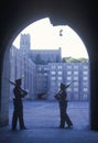 Two Cadets Patrolling, West Point Military Academy, West Point, New York Royalty Free Stock Photo