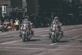 Calgary Police traffic unit officers riding on Motorcycles at the Calgary Stampede