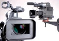 Two camcorders Royalty Free Stock Photo