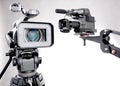 Two camcorders Royalty Free Stock Photo