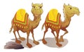 Two Camels, illustration Royalty Free Stock Photo