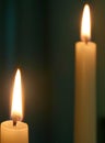 Two candles Royalty Free Stock Photo