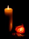 Two candles Royalty Free Stock Photo