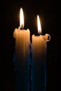 Two candles Royalty Free Stock Photo