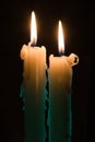 Two candles Royalty Free Stock Photo