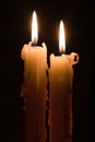 Two candles Royalty Free Stock Photo