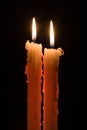 Two candles Royalty Free Stock Photo