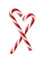 Two candycanes Royalty Free Stock Photo