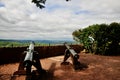 Two Cannons of Wartburg Castle in Eisenach, Thuringia