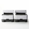 Mingei Style White Printer Mockup - Hyperrealistic Precision, Uhd Image