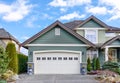 Two-car garage of a luxury house Royalty Free Stock Photo