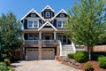 Two Car Garage Single Family Home in Suburban Neighborhood Royalty Free Stock Photo