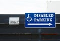 Two car parks, anglers and disabled Royalty Free Stock Photo