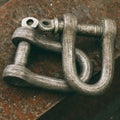 Two carabiner, chain