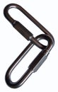 two carabiner safety oval steel