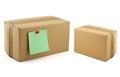 Two cardboard boxes Royalty Free Stock Photo