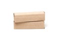 Two Cardboard Boxes, isolated on a White Royalty Free Stock Photo