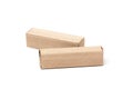 Two Cardboard Boxes, isolated on a White Royalty Free Stock Photo