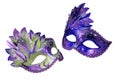 Two carnival Venetian masks Royalty Free Stock Photo