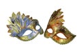 Two carnival Venetian masks Royalty Free Stock Photo