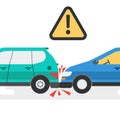 Two cars accident Royalty Free Stock Photo