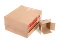 Two carton boxes Royalty Free Stock Photo