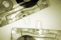 Two cassette tapes Royalty Free Stock Photo