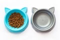 Two cat food cups Royalty Free Stock Photo